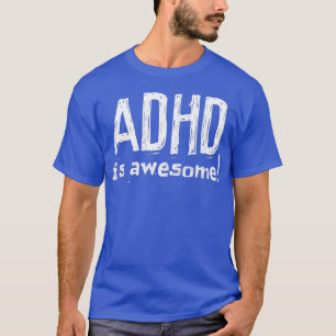 ADHDは白素晴らし文字2021ギフトおもしろい Tシャツ