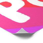 ADHDは私の超大国おもしろいバブルカラフル文字 ポスター (角)