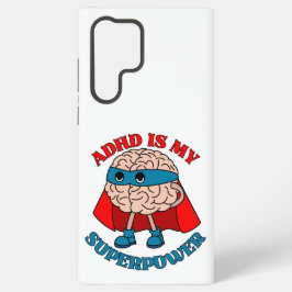 ADHDは私の超大国 – 頭のケープを着ている SAMSUNG GALAXY S22 ULTRAケース