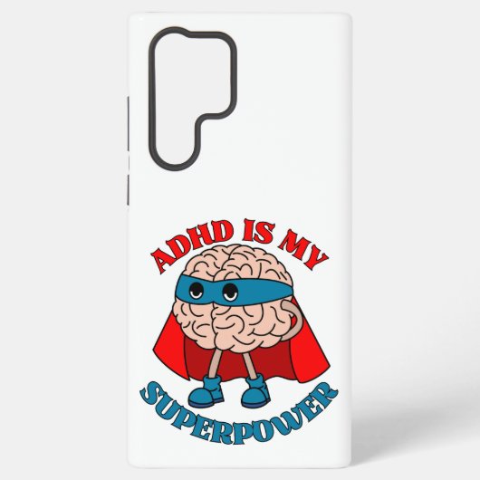 ADHDは私の超大国 – 頭のケープを着ている SAMSUNG GALAXYケース (裏面)