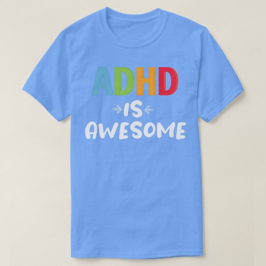 Adhdは素晴らしかわいい家族の贈り物 Tシャツ (デザイン正面)