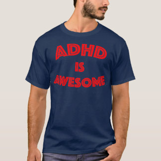 ADHDは素晴らしタイポグラフィデザイン Tシャツ