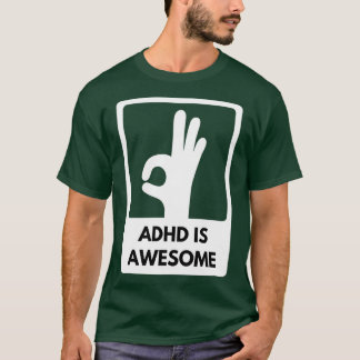 adhdは25素晴らしである tシャツ