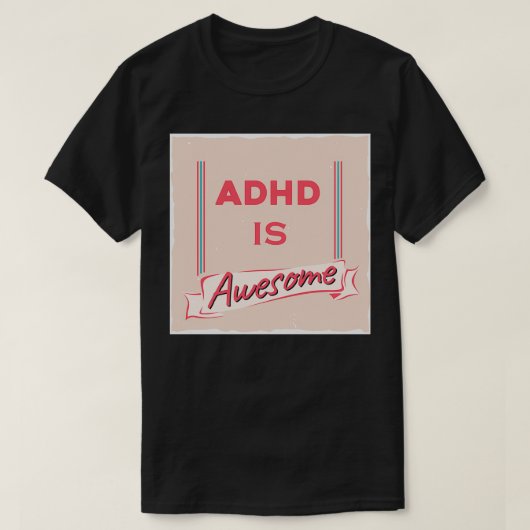 Adhdは35素晴らしである Tシャツ (デザイン正面)