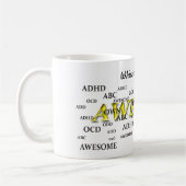 ADHDは、異様、素晴らしい加えます コーヒーマグカップ (左)