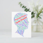 ADHDやる気を起こさせるクリエイティブはがき感動的 ポストカード (スタンド正面)