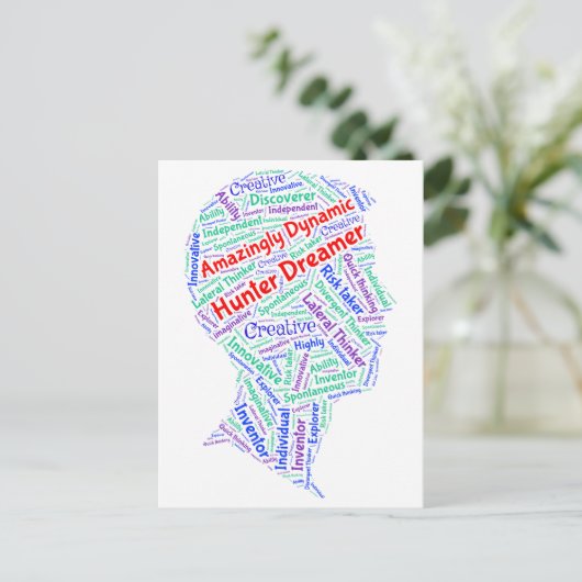 ADHDやる気を起こさせるクリエイティブはがき感動的 ポストカード (スタンド正面)