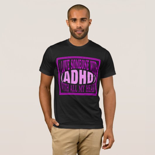 ADHDを使った人の愛 Tシャツ (正面フル)