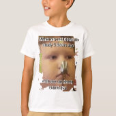 ADHDを知りたおもしろいい Tシャツ (正面)