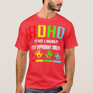 Adhdアビリティ違う認識度キッズ Tシャツ