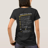 ADHDグランドマスターニンジャ Tシャツ (裏面)