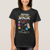 ADHDグランドマスターニンジャ Tシャツ (正面)