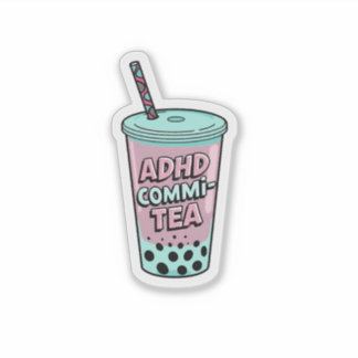 ADHDコミ茶ステッカー シール