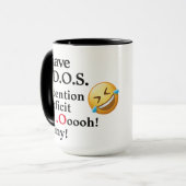 ADHDジョークおもしろいオフィスコーヒー,紅茶,ココアセラミック マグカップ (正面左)