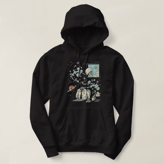 ADHDスケルトンTシャツの間隔 パーカ (デザイン正面)