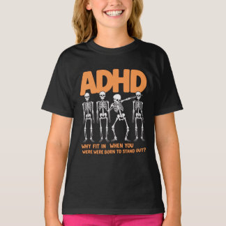 ADHDダビングスケルトン Tシャツ