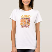 ADHDハイウェイへちょっとリス見て！- ADHD Tシャツ (正面)