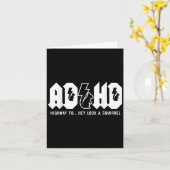 ADHDハイウェイ… ねえ、見て、リスだ。ADHDは… カード (黄色い花)