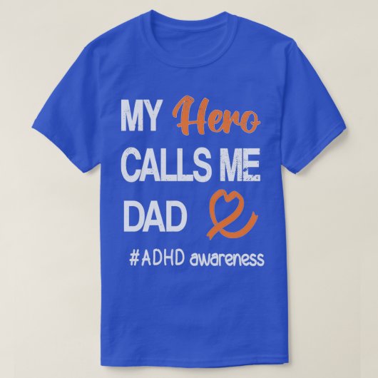 ADHDパパ注意欠陥障害認識度2 Tシャツ (デザイン正面)