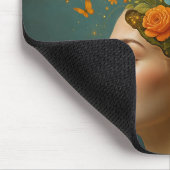 ADHDフローラマインド開花バタフライマウスパッド マウスパッド (コーナー)