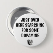ADHDボタンを探すドーパミン 缶バッジ (正面&裏面)