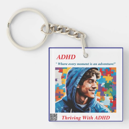 ADHDマグカップ キーホルダー (正面)
