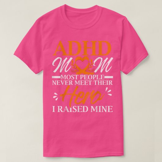 ADHDママADHD認識度Emrbace神経多様性 Tシャツ (デザイン正面)
