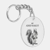 ADHDユーモアのキーチェーン キーホルダー (正面左)