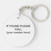 ADHDユーモアのキーチェーン キーホルダー (裏面)