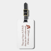 ADHDリスことわざ ラゲッジタグ (正面縦)