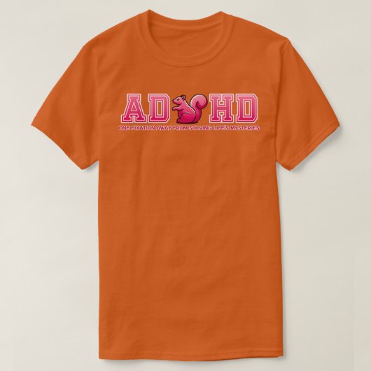 ADHDリス Tシャツ (デザイン正面)