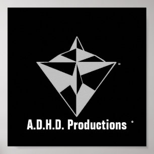 adhdロゴのポスター! ポスター