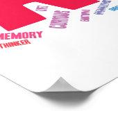 ADHDワードクラウド ポスター (角)