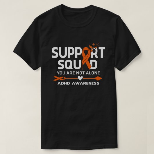 ADHD啓発ウォリアーサポートチーム 羽根 Tシャツ (デザイン正面)