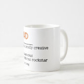 ADHD定義ニューロダイバーシティ認識度 コーヒーマグカップ (正面右)