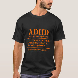 Adhd定義Adhd認識度月Adhd Warrior Tシャツ