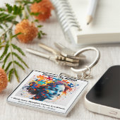 ADHD引用文。 キーホルダー (正面右)