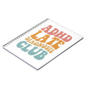 ADHD後期診断クラブおもしろい神経多様性ギフト ノートブック (左側)