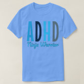 ADHD忍者戦士の注意不足ハイパーアクティブd Tシャツ (デザイン正面)