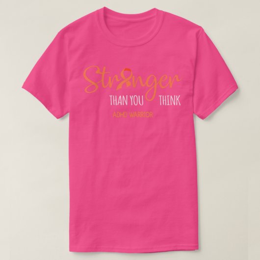 ADHD戦士より強い神経分岐考え Tシャツ (デザイン正面)