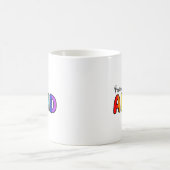 ADHD搭載 |レインボータイポグラフィ コーヒーマグカップ (中央)