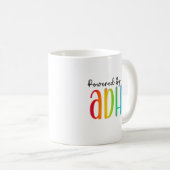 ADHD搭載 |レインボータイポグラフィ コーヒーマグカップ (正面右)