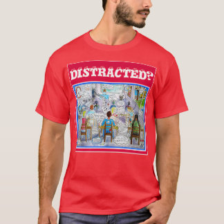 ADHD症状イラストレーション何の教室感じ Tシャツ