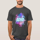 ADHD絵を描(ばちゃばちゃ)跳ねるブレインシャツ Tシャツ (正面)