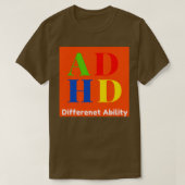 ADHD能違う力 Tシャツ (デザイン正面)