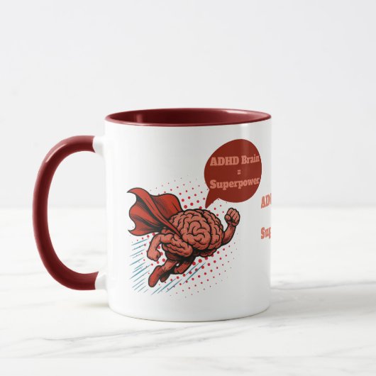 ADHD脳超大国 マグカップ (左)
