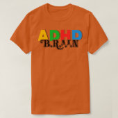 ADHD脳ADHD認識度5 Tシャツ (デザイン正面)
