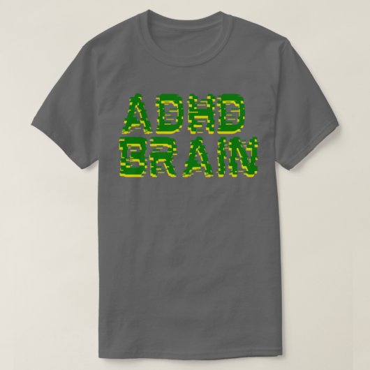 ADHD脳ADHD認識度 Tシャツ (デザイン正面)