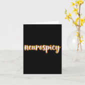 Adhd自閉症意識の週または月 – 神経辛 カード (黄色い花)