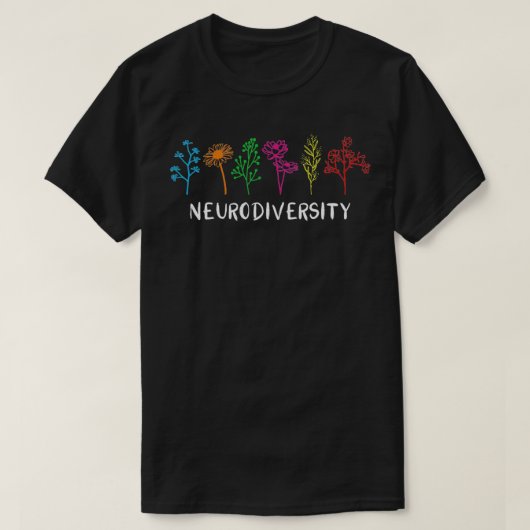 ADHD自閉症ASDの神経多様性 Tシャツ (デザイン正面)